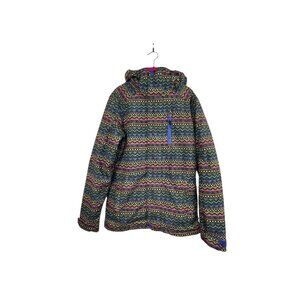 Burton Women’s DRYRIDE Snowboard Ski Jacket Small Multicolor Aztec Print Winter